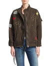 SCRIPTED Embellished Cotton Twill Military Jacket