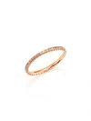 LJ CROSS WOMEN'S CHAMPAGNE DIAMOND & 14K ROSE GOLD RING,0400086652397
