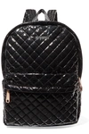 MZ WALLACE Metro leather-trimmed quilted vinyl backpack