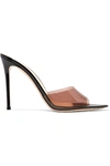 GIANVITO ROSSI ALISE 105 PVC AND PATENT-LEATHER MULES