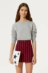 Rebecca Minkoff Janine Sweatshirt In Heather Grey