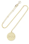 ANISSA KERMICHE STRENGTH 9-KARAT GOLD DIAMOND NECKLACE