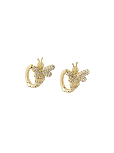 Apm Bumble Bee Hoop Earrings - 金色 In Gold