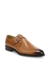 SUTOR MANTELLASSI Namas Single Monk Strap Leather Derby Shoes