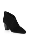 AQUATALIA Emiliana Suede Block Heel Booties