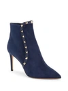 VALENTINO GARAVANI Rockstud Leather Ankle Booties