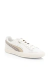 PUMA Clyde Metallic Leather Trainers