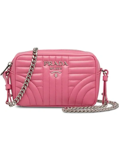 Prada Diagramme Shoulder Bag - 粉色 In Pink