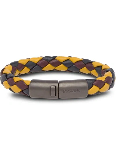 Prada Braided Wrist Bracelet - 多色 In Multicolour