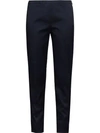 Prada Stretch Slim Trousers In Blue
