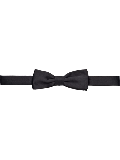Prada Knotted Bow Tie In Black