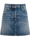 PRADA VINTAGE DENIM MINI SKIRT