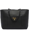 PRADA LARGE LEATHER TOTE