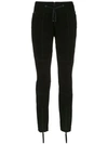 ANDREA BOGOSIAN ANDREA BOGOSIAN SUEDE SKINNY TROUSERS - BLACK