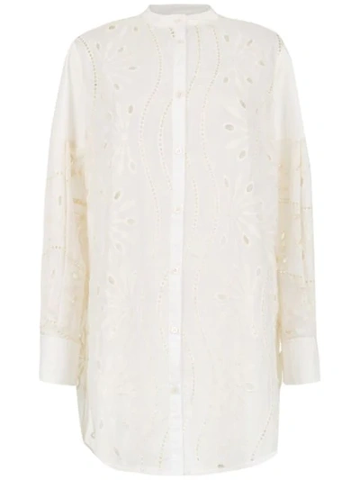 Alcaçuz Feroz Silk Shirt - 白色 In White