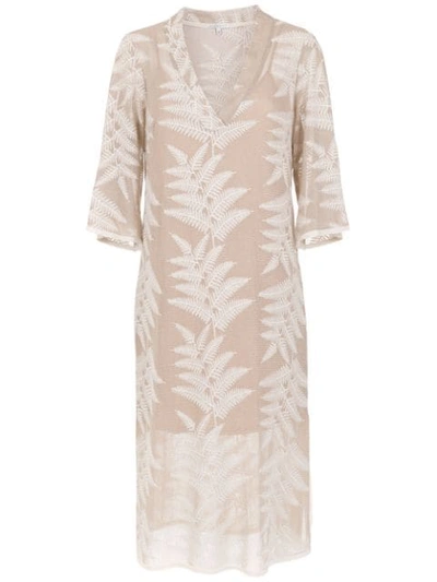 Alcaçuz Midi Flamboyant Dress - 中性色 In Neutrals