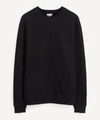 Sunspel Cotton Loopback Sweatshirt In Black
