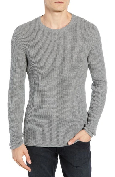 BILLY REID BILLY REID REGULAR FIT WAFFLE CREWNECK PULLOVER,103-112
