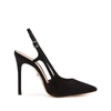 Schutz Boris Suede Slingback High-heel Pumps In Black