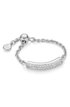 Monica Vinader Fiji Sterling Silver And Diamond Bar Friendship Ring In Silver
