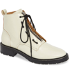 Rag & Bone Cannon Zip-up Leather Combat Boots In White