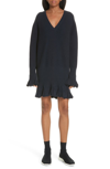 OPENING CEREMONY RUFFLE TRIM SWEATER DRESS,P19KCZ15245