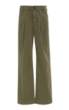 FRAME WIDE-LEG CHINO TROUSERS,680719