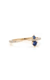 SOPHIE RATNER 14K GOLD, SAPPHIRE AND DIAMOND RING,700388