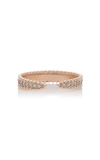 SOPHIE RATNER 14K ROSE GOLD PAVÉ-DIAMOND RING,700406