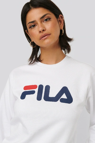 Fila Classic Pure Long Sleeve Shirt White In Bright White