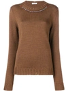 P.A.R.O.S.H CRYSTAL EMBELLISHED SWEATER