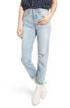 LEVI'S Wedgie Icon Fit Ripped High Waist Ankle Jeans,228610011