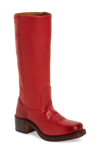 Frye 'campus 14l' Boot In Burnt Red Leather