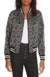 ALICE AND OLIVIA X KEITH HARING LONNIE REVERSIBLE BOMBER JACKET,CV811P43201