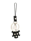 PRADA PRADA SKULL KEYRING - BLACK