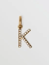 BURBERRY Crystal ‘K’ Alphabet Charm