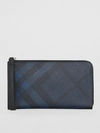 BURBERRY London Check and Leather Travel Wallet