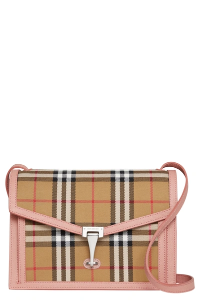 Burberry Small Macken Vintage Check Crossbody Bag - Pink