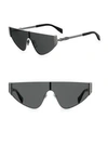 MOSCHINO 99MM Metal Shield Sunglasses