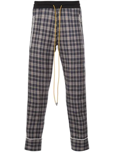Rhude Check Lounge Trousers In Multicolour