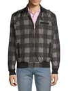 MEMBERS ONLY Checkered Bomber Jacket,0400099320187
