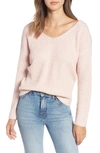Astr Twist Back Sweater In Cotton Candy
