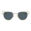 MR LEIGHT MR. LEIGHT BEIGE AND SILVER ROKU S SUNGLASSES