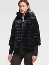 DONNA KARAN DKNY WOMEN'S VELOUR PUFFER JACKET -,73319584