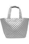 Mz Wallace Metro Medium Quilted Metallic Shell Tote