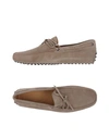 Tod's Loafers In Dove Grey