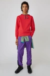 ACNE STUDIOS Regular fit sweatshirt cardinal red