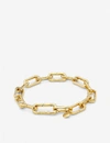 Monica Vinader Gold Plated Vermeil Silver Alta Capture Charm Bracelet In Gold