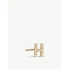 ANNOUSHKA INITIAL H 18CT GOLD AND DIAMOND STUD EARRING