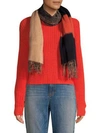 EILEEN FISHER Wool-Blend Colorblocked Scarf